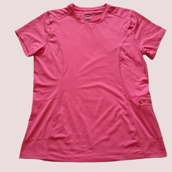 𝅺NEW REEL LEGENDS Hot Pink Short Sleeve Performance Freeline Fishing Top MEDIUM - Picture 1 of 8